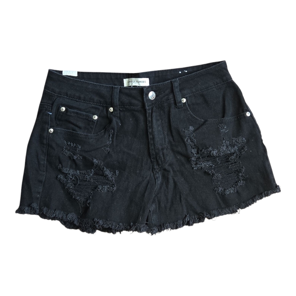 Almost Famous Black Jean Shorts